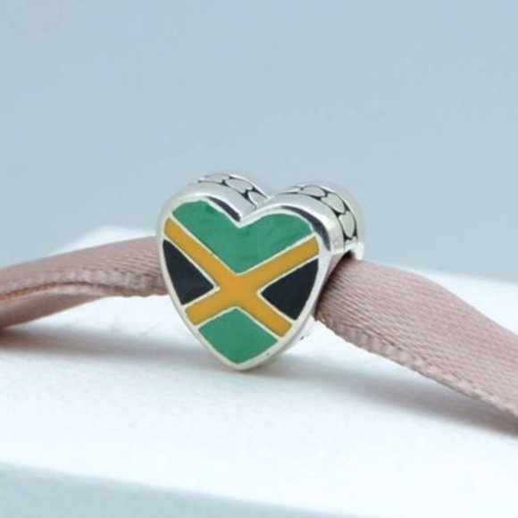 Pandora Jewelry - Pandora heart-shaped jamaica flag charm